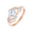 Picture of Topaz and diamond ring
