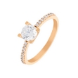 Picture of CZ gold ring