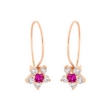 Picture of CZ gold earrings
