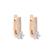 Picture of CZ gold earrings