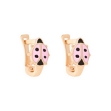 Picture of Pink ladybug earrings