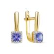 Picture of Tansanite and diamond earrings