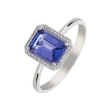 Picture of C&C tanzanite and diamond ring