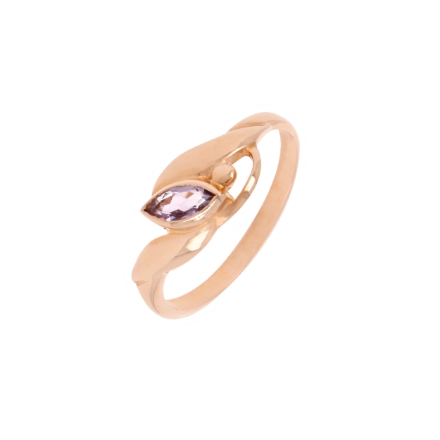 Изображение Кольцо с аметистом - 19.5 mm