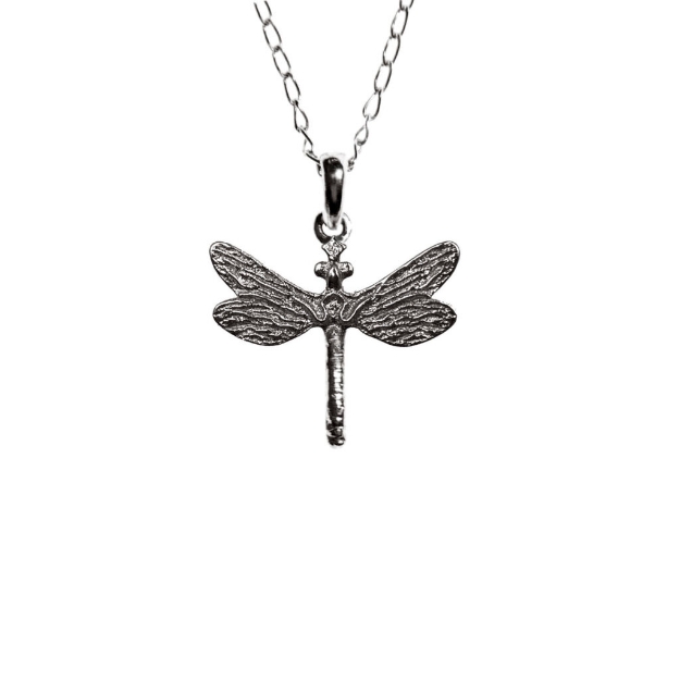 Изображение Tanel Veenre Jewellery Neffi "Dark Dragonfly Pendant" серебряная цепочка