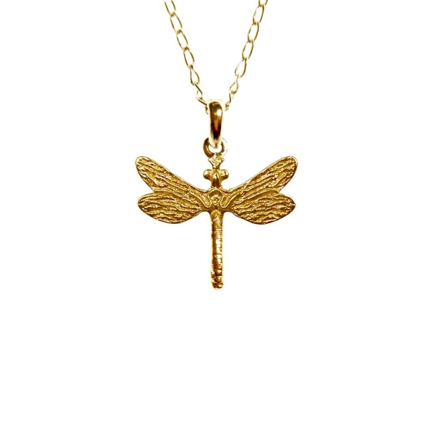 Изображение Tanel Veenre Jewellery Neffi "Gold Dragonfly Pendant" серебряная цепочка