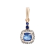 Picture of Sapphire and diamond pendant