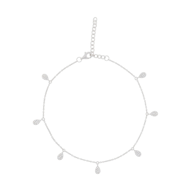 Picture of CZ anklet (23+4 cm)