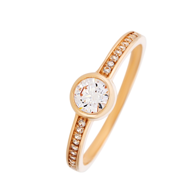Picture of CZ gold ring