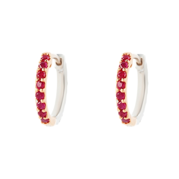 Picture of Ruby and Diamond Earrings