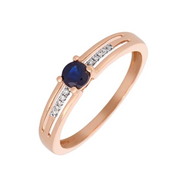 Picture of Sapphire and Diamond Ring